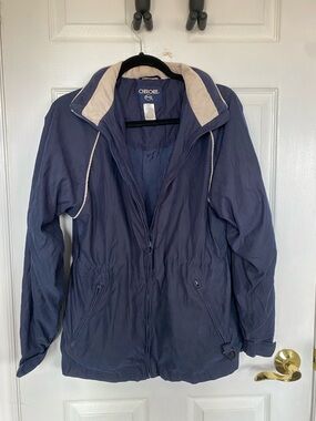 Vintage Cherokee Navy Bomber Jacket with Cream Accents